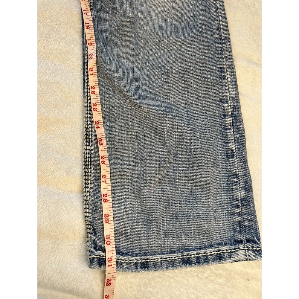 Silver Mens Straight Leg Jeans Gordie 30 x 31.5 Distressed Thick Stitch - Picture 7 of 10